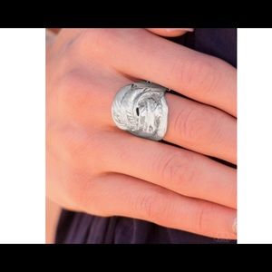 3/$10 “Feathers Will Fly” silver ring